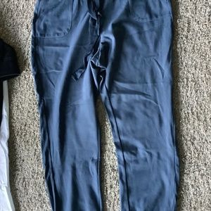 LOGO Lori Goldstein Stretch Joggers NORDIC BLUE SZ L